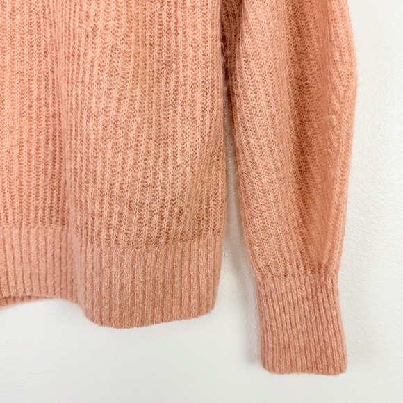 EVERLANE The Cocoon Crew Alpaca Wool Blend Sweater Size M Blush Pink Lightweight - Picture 5 of 14